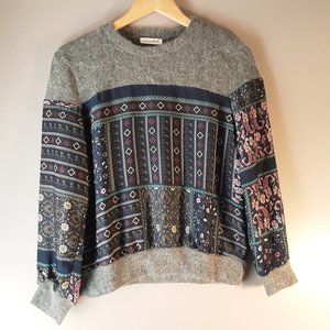 🌞 Jinshili Sweater Blouse | Angora | Small / Med.